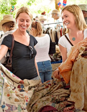 Attendees shop for arts and crafts at the Santa Fe International Folk Art Market, July 10 – 13. (Photo: Courtesy of www.countryliving.com)