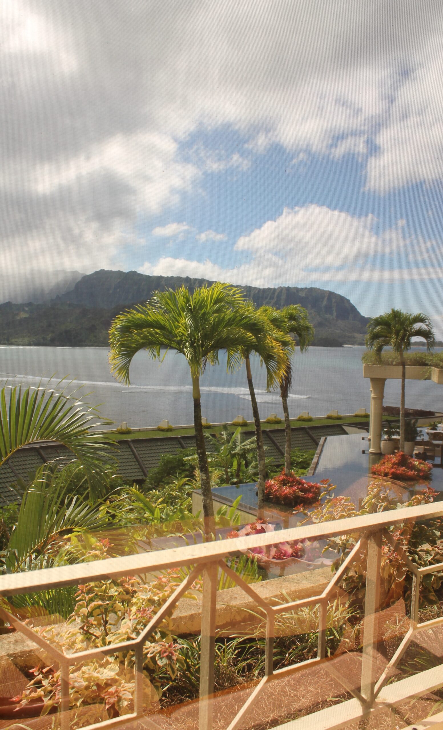 Overlooking a slice of heaven, Hanalei Bay, from our Prince Junior Suite at the St. Regis Princeville in Kauai, Hawaii. (Photo: Super G)