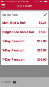 Choose your pass on the new MUNImobil app.