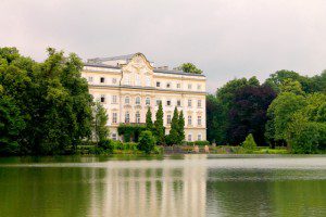 The back of the Palace Leopoldkron which served as the back of the von Trapp house in The Sound of Music. (Photo: Super g)