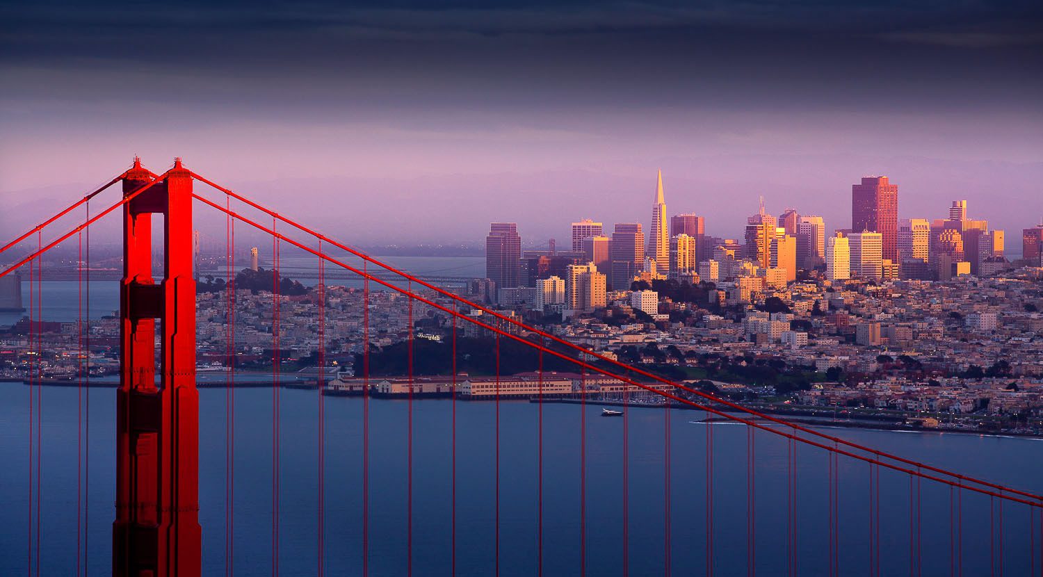 A view of San Francisco from above the Golden Gate Bridge. (Photo: SanFrancisco.travel)