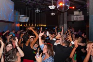 Women come out to kick off Seattle Pride Week at Seattle Women’s Pride. (Photo: Courtesy of Seattle Women’s Pride / The Seattle Lesbian)