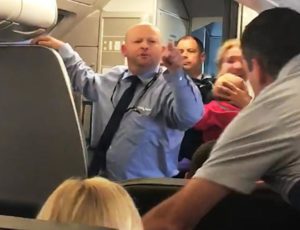 The unidentified flight attendant got into a verbal brawl with first-class passenger Tony Fierro of Dallas over the incident Friday, April 21. (Photo: Facebook)