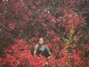 Sarah Jackson in the heart of nature along The Great Trail in Canada. (Photo: Courtesy of Sarah Rose Daily)