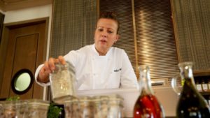 Executive Chef Michele Muller has a passion for food that has taken her to the top kitchens in Europe and the Middle East. (Photo: Courtesy of The National )