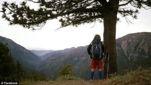 Stacey along the Pacific Crest Trail. (Photo: Courtesy of Daily Mail)