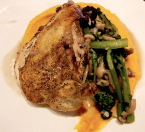 Pan Roasted 38 North Chicken Breast at the Firehouse No. 1 Gastropub in San Jose, California. (Photo: Super G)