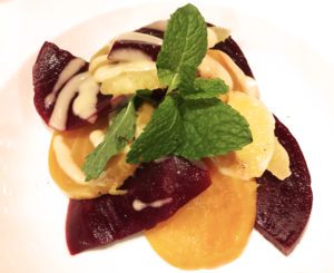 The Marinated Beets Salad at the Firehouse No. 1 Gastropub in San Jose, California. (Photo: Super G)