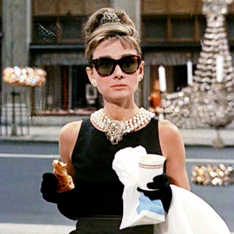 Holly Golightly, played by Audrey Hepburn, in "Breakfast At Tiffany's"