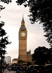 Elizabeth Tower, formerly known as Big Ben, in London, England