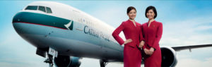 Cathay Pacific Airlines flight attendants
