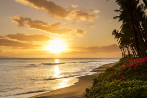 Maui sunset Kaanapali Beach