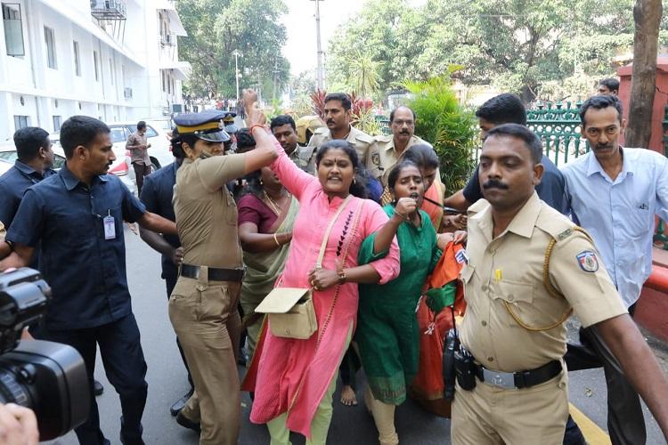 Kerala protesters arrested