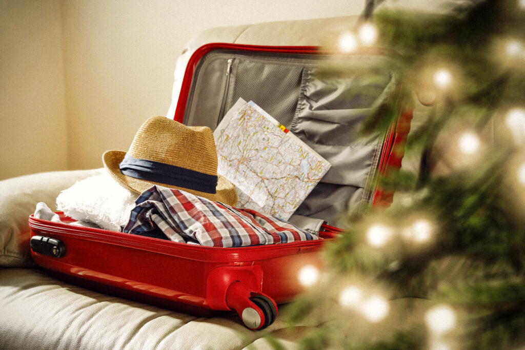Christmas suitcase